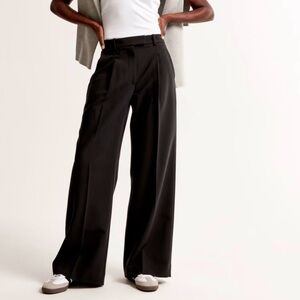 Ultra High Wide Leg Pants - Black